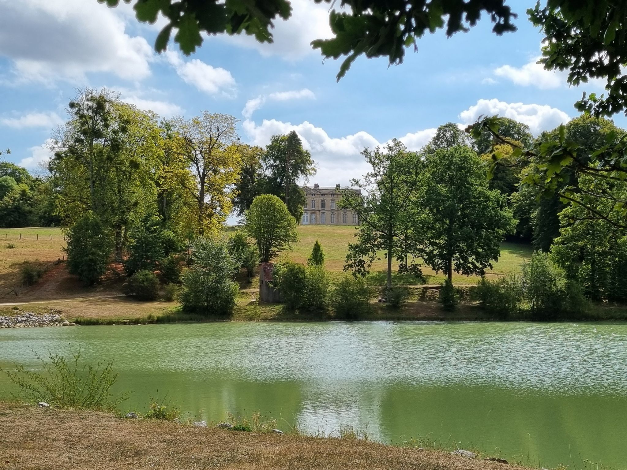 Étang et château XVIII