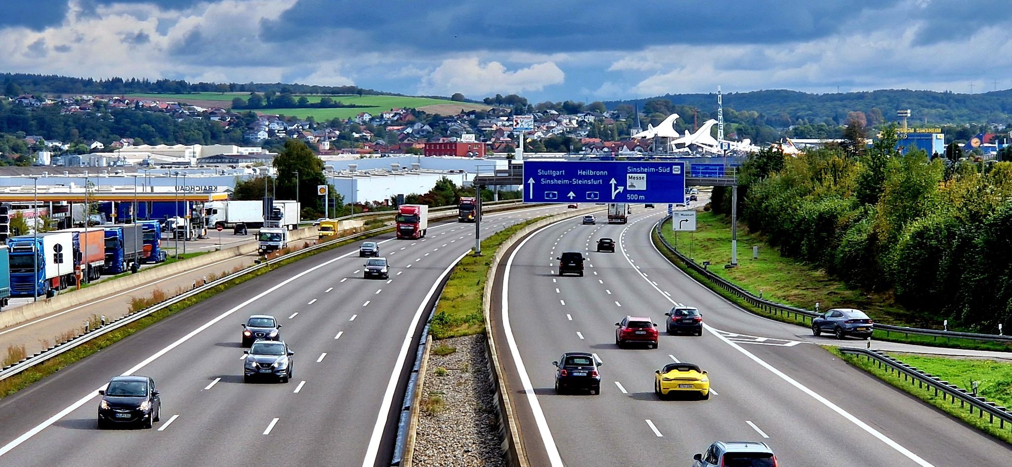 Viel Verkehr auf der A6...wie so oft