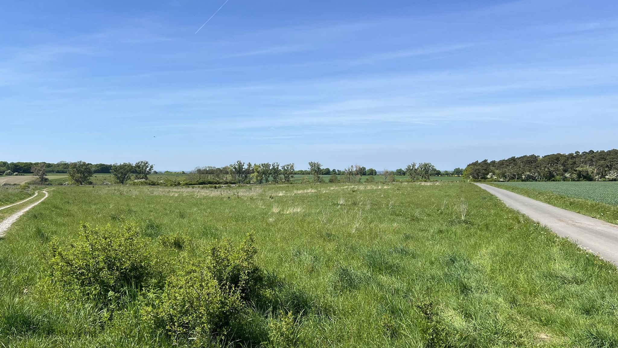 Blick über die Schledde zwischen Mittelhausen und Eringerfeld