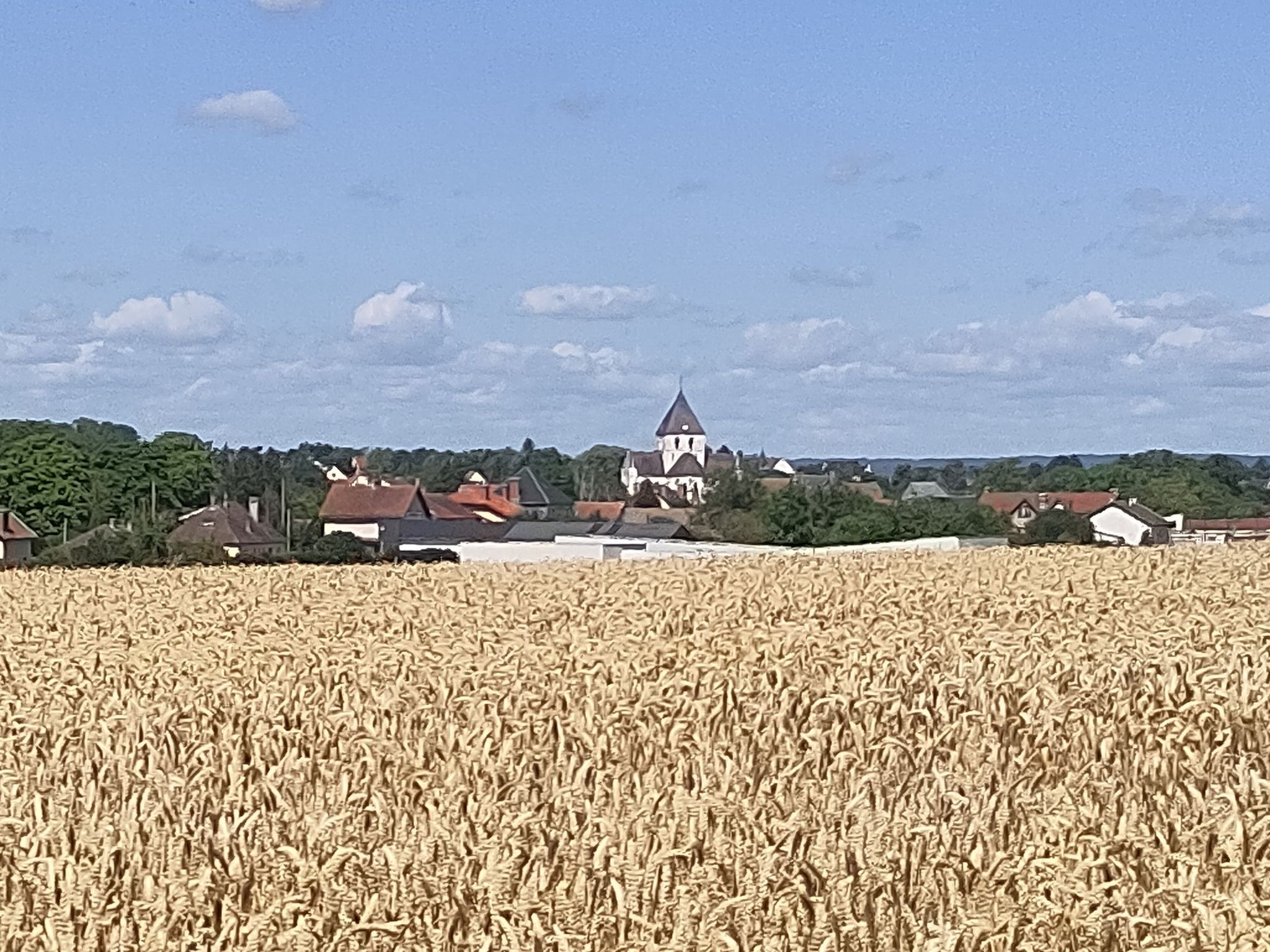 zicht op Guignicourt, Villeneuve-sur-Aisne, Frankrijk