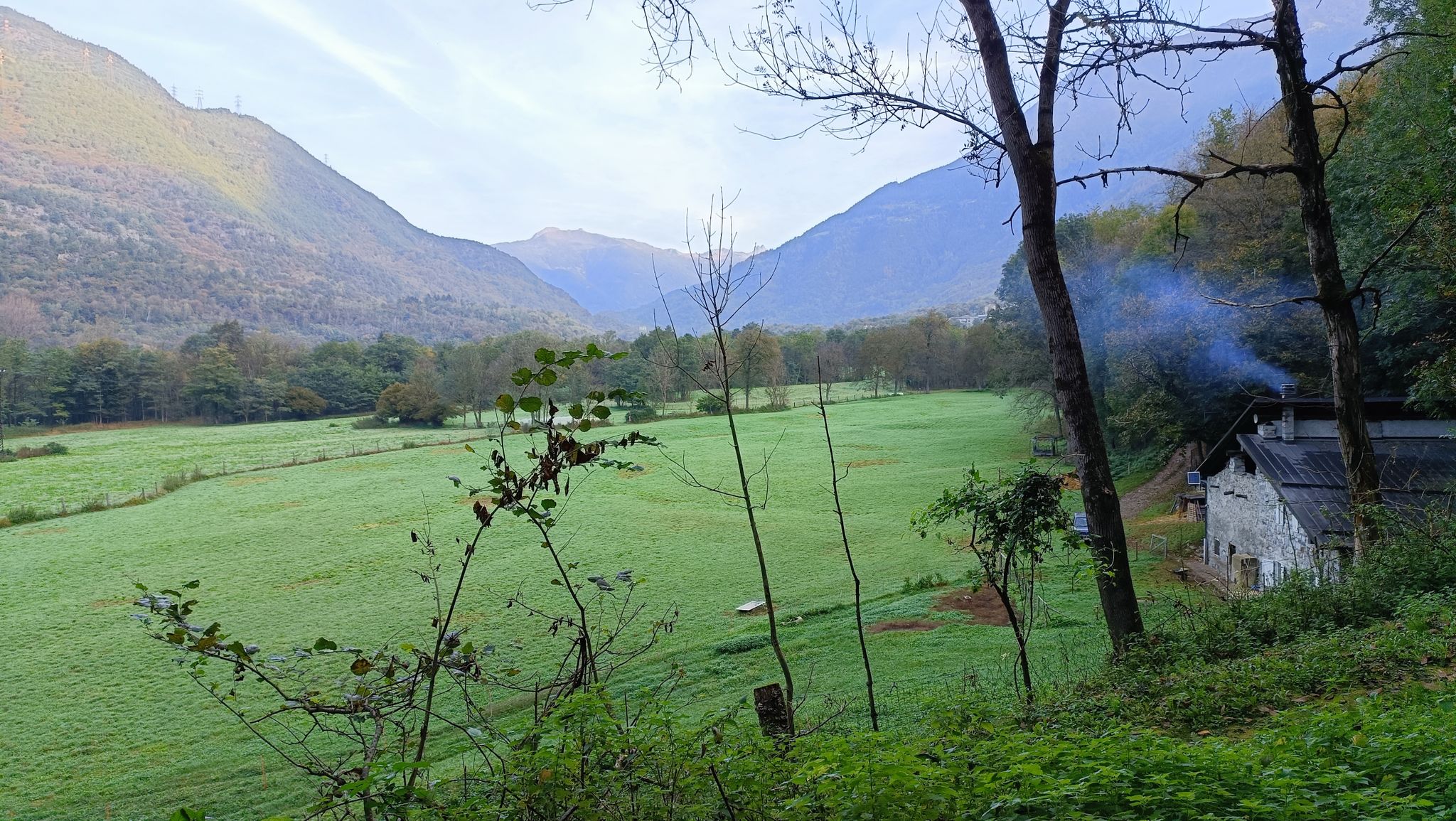 Bella piana tra Malonno ed Edolo