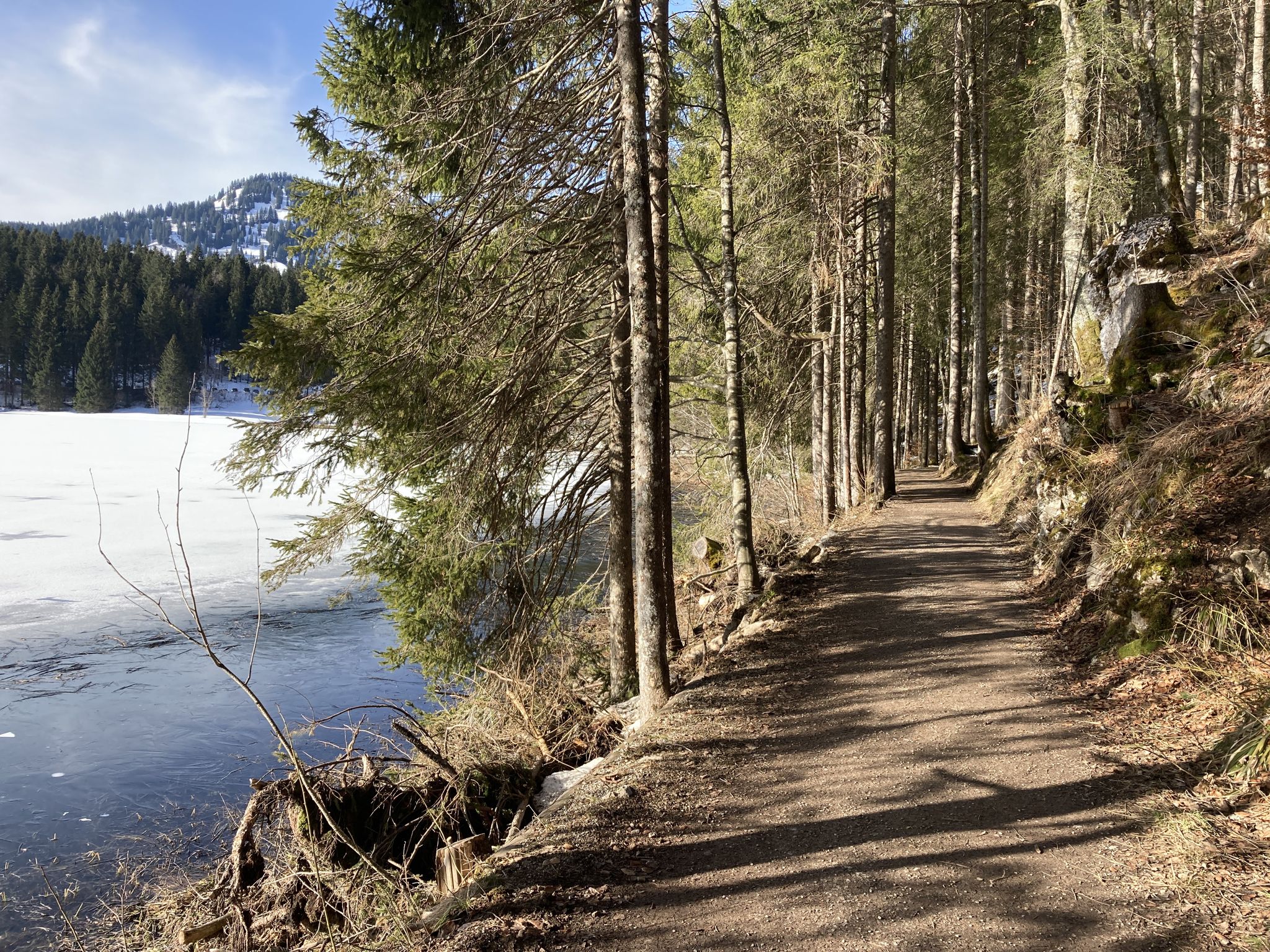 Schöner Uferweg am Spitzingsee