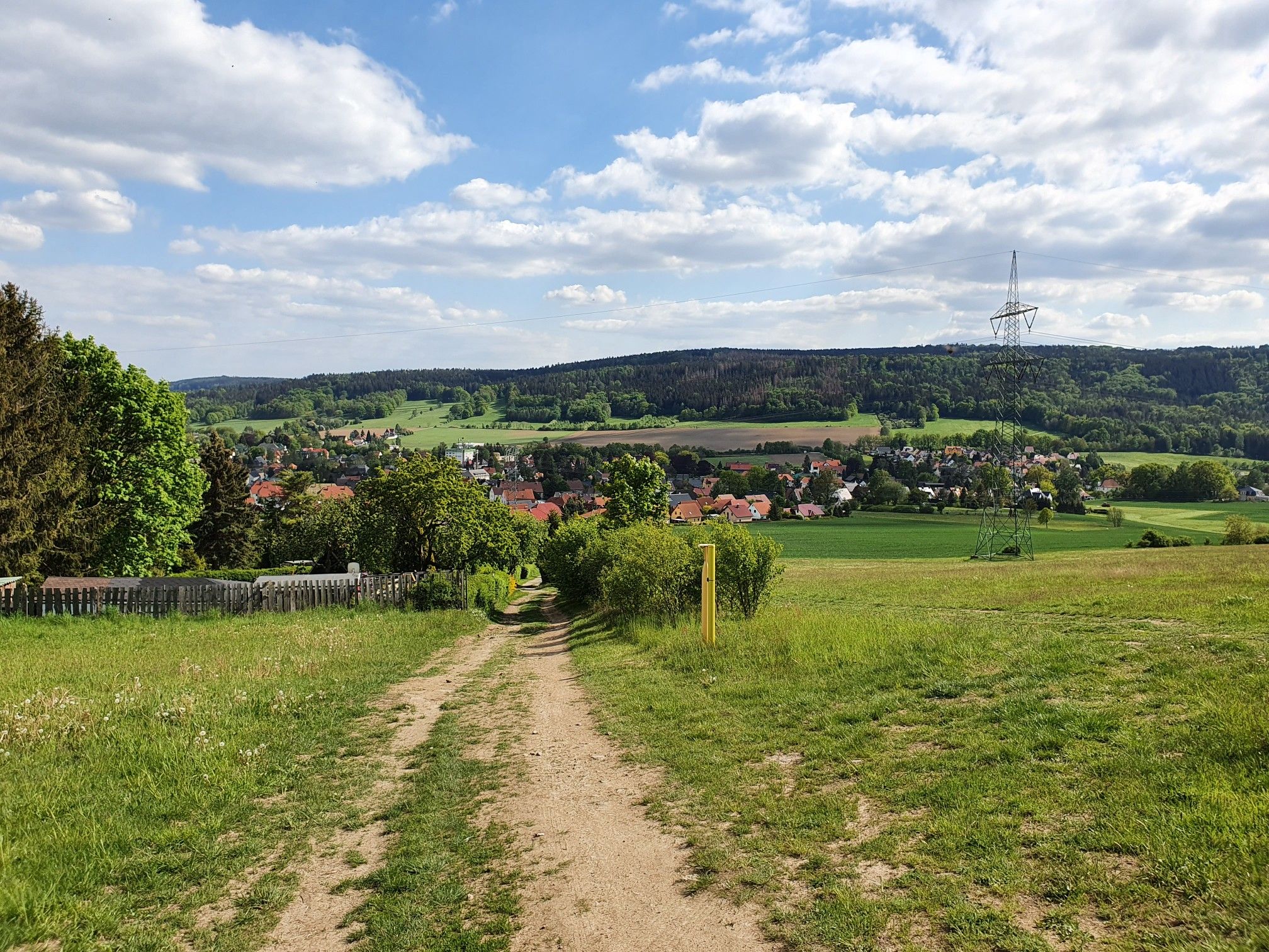 Blick auf Wilthen und Weifaer Höhe