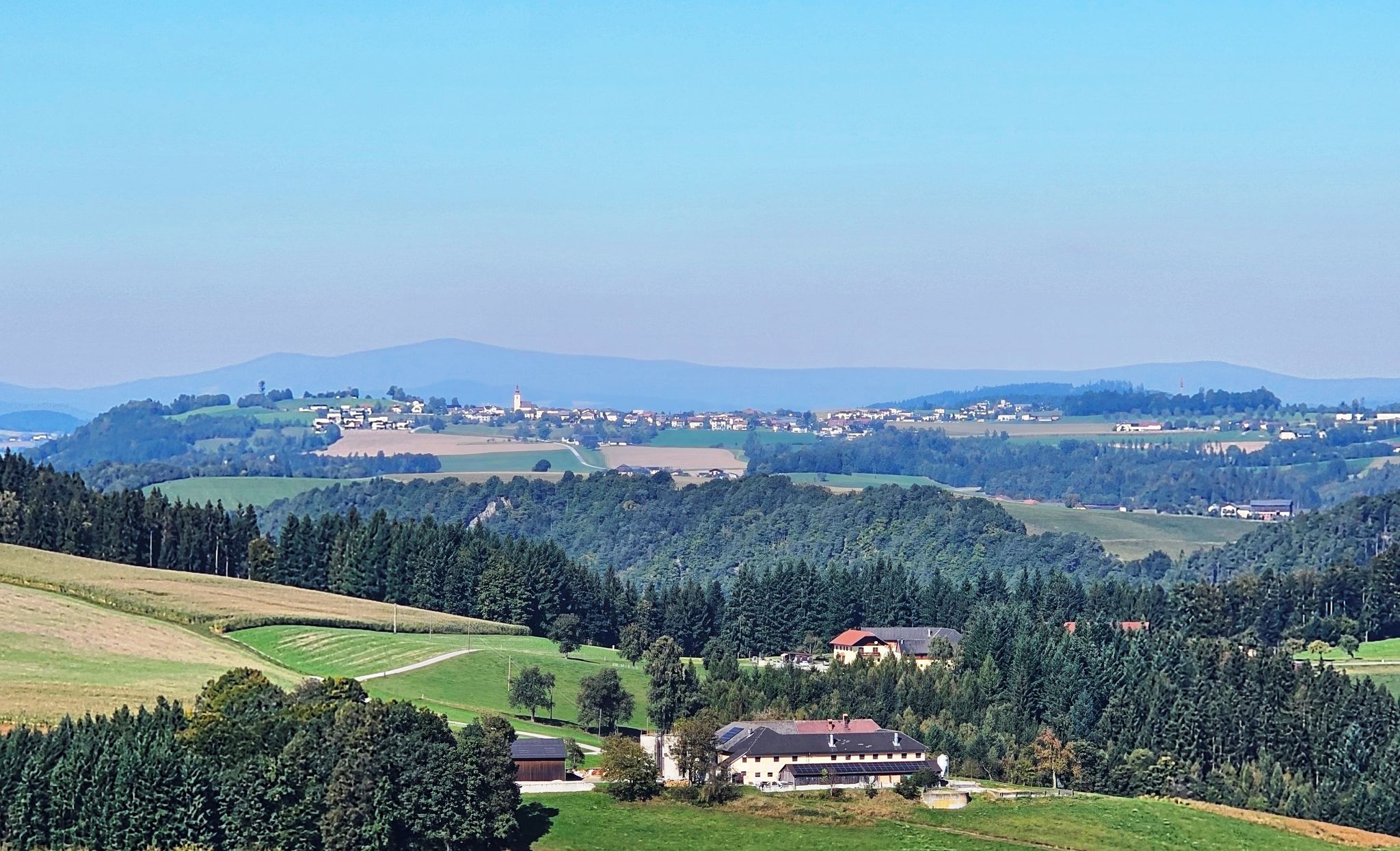 Blick nach Kirchberg ob der Donau