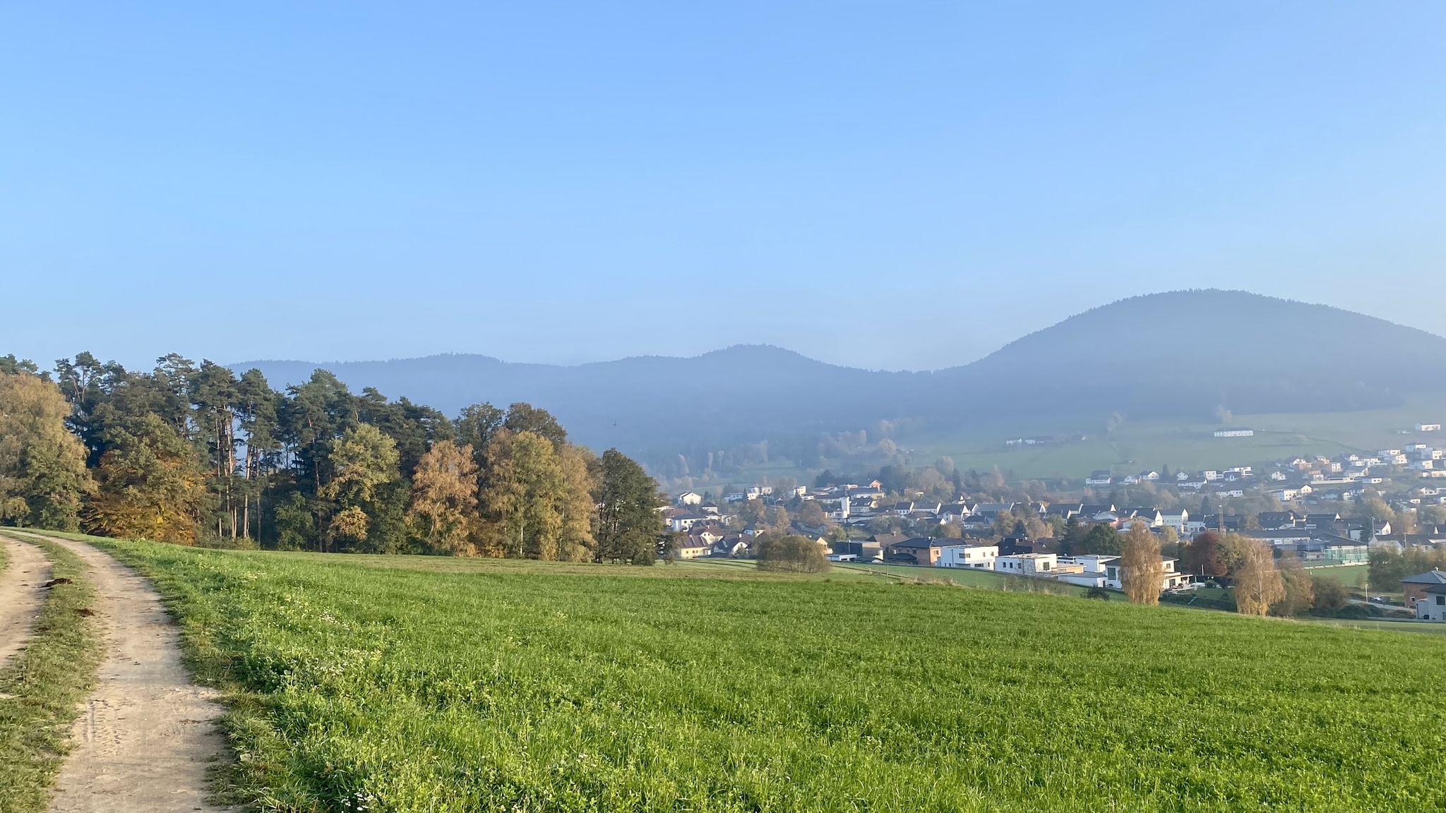 am Feldweg Richtung Golfplatz