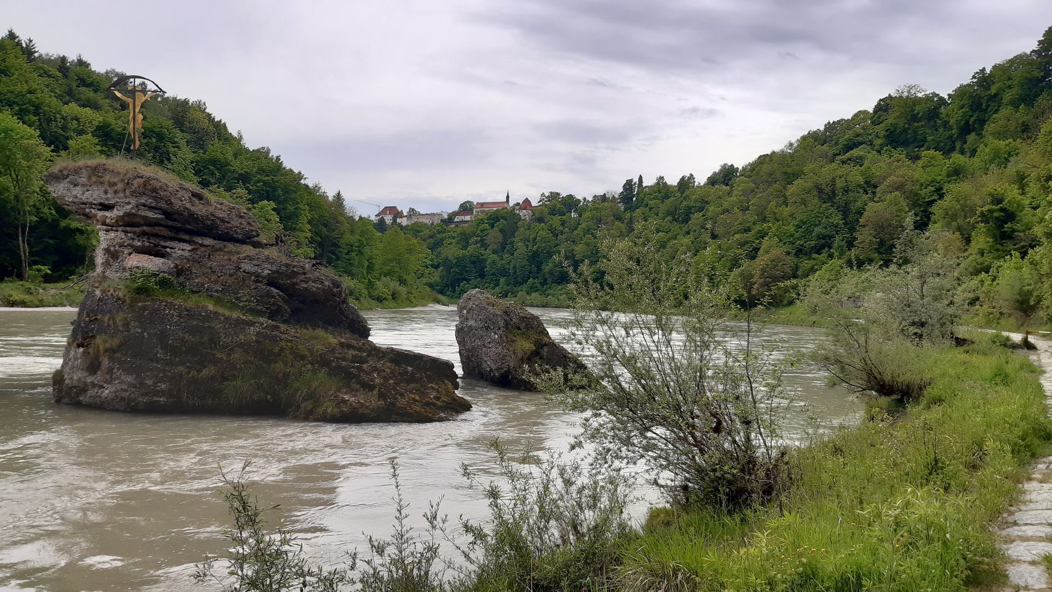 Der Kreuzfelsen bei Burghausen