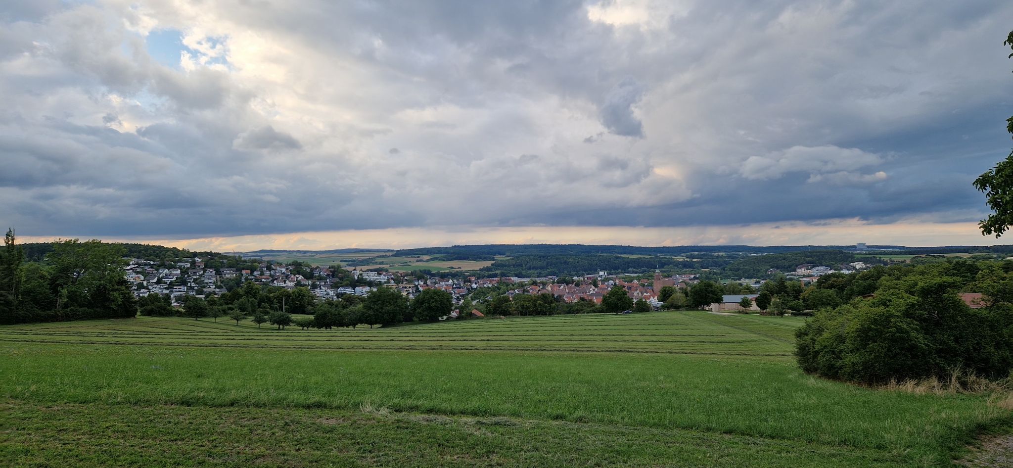 Blick vom Malerbuckel auf Weilderstadt