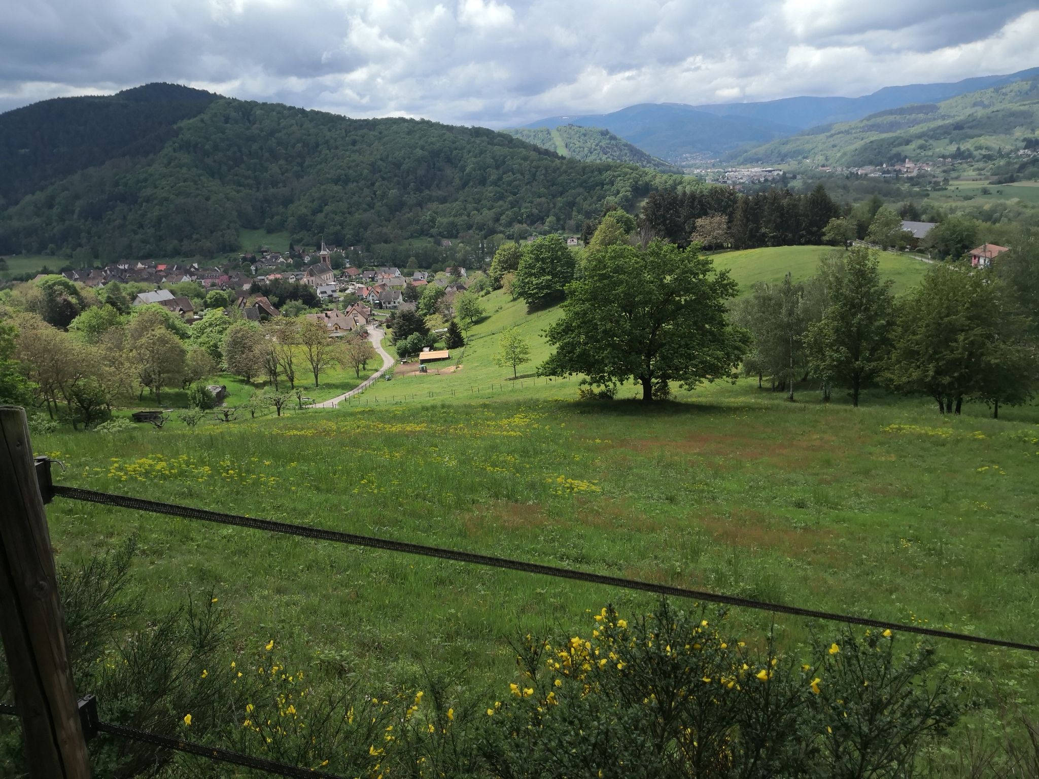 Soultzbach-les-Bains, Gunsbach et Munster en arrière plan.