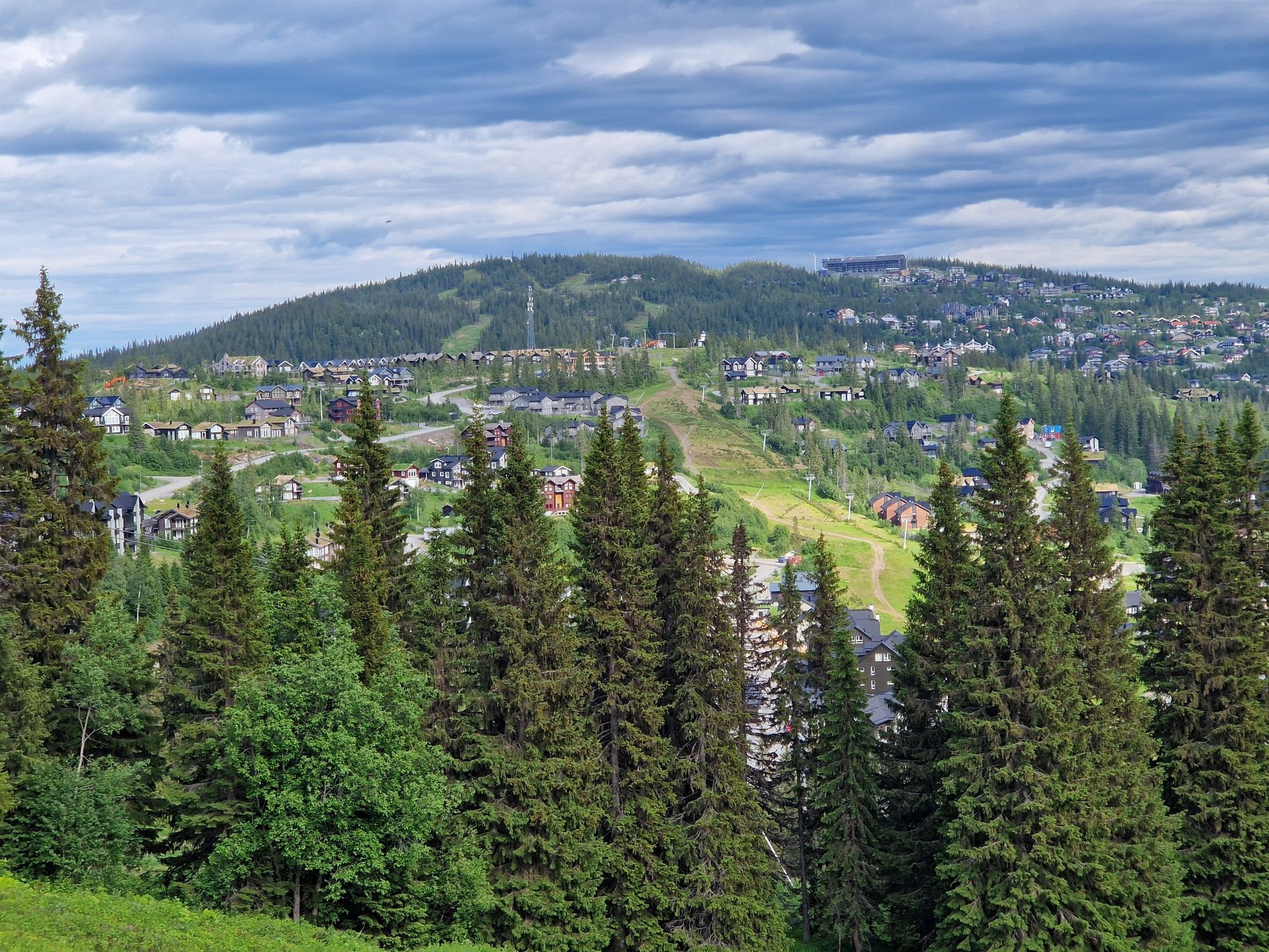 Åre mit unzähligen Ferien- und Zweithäusern