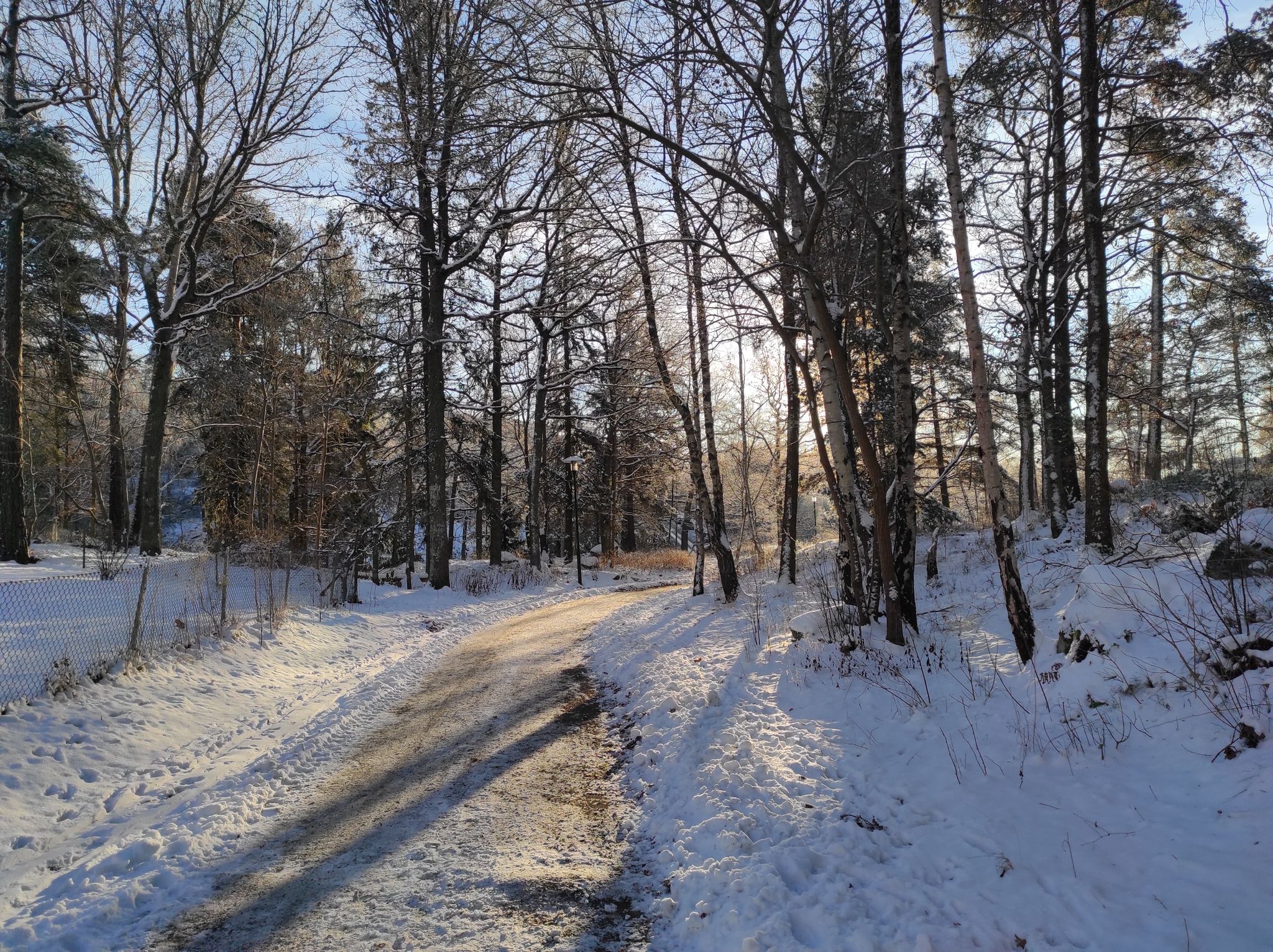 Got studded tyres on. Riding is heavy, but grip is good!