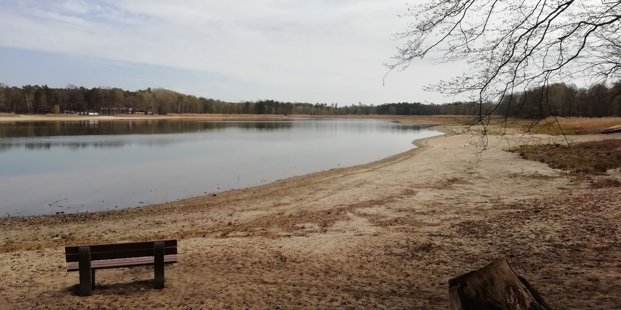 wenig Wasser im See