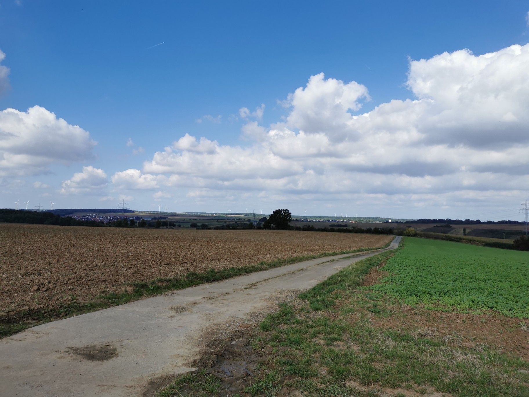 Blick von der Anhöhe bei Waigolshausen... 