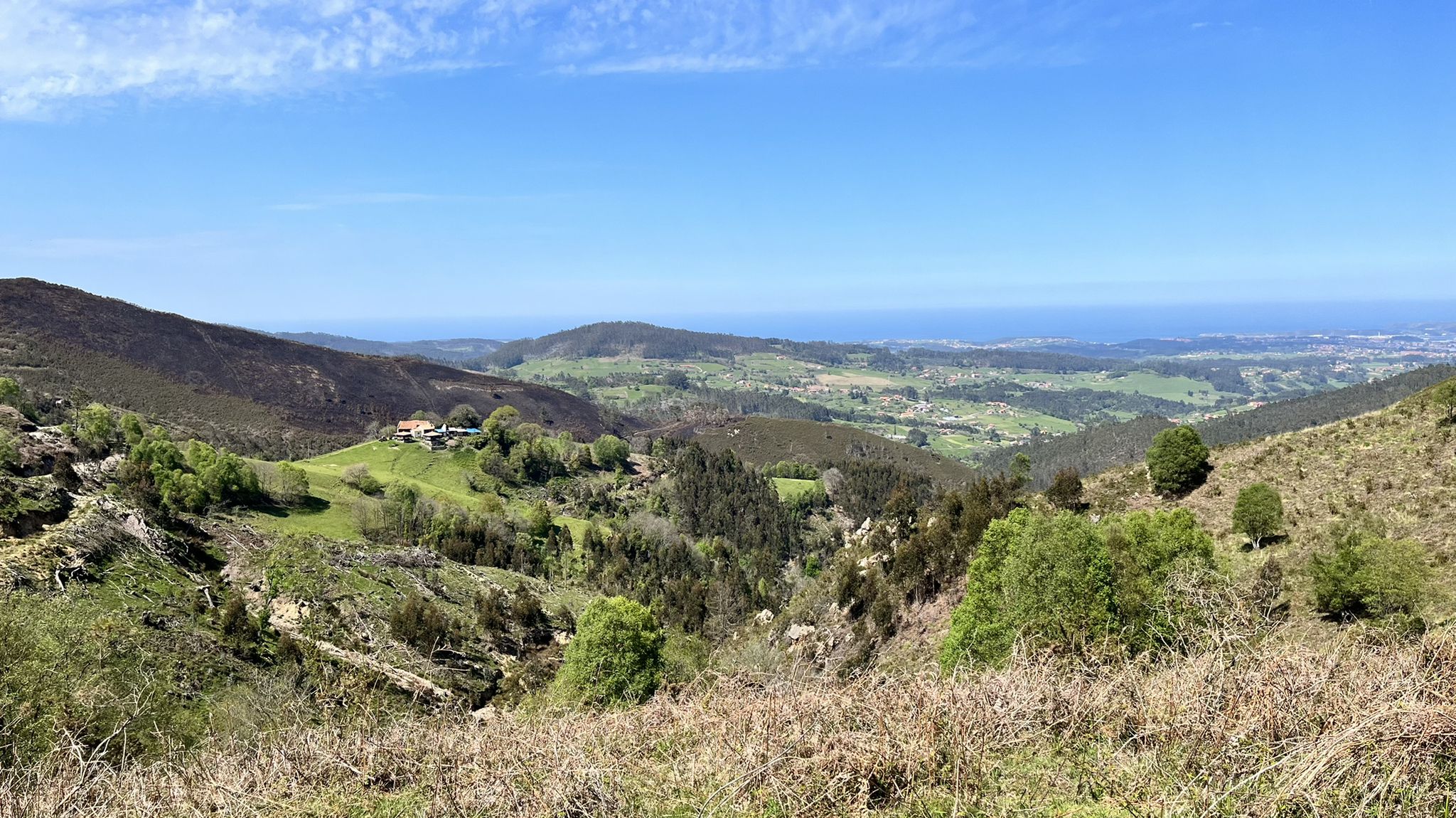 Vista direction of the Cantabrian Sea