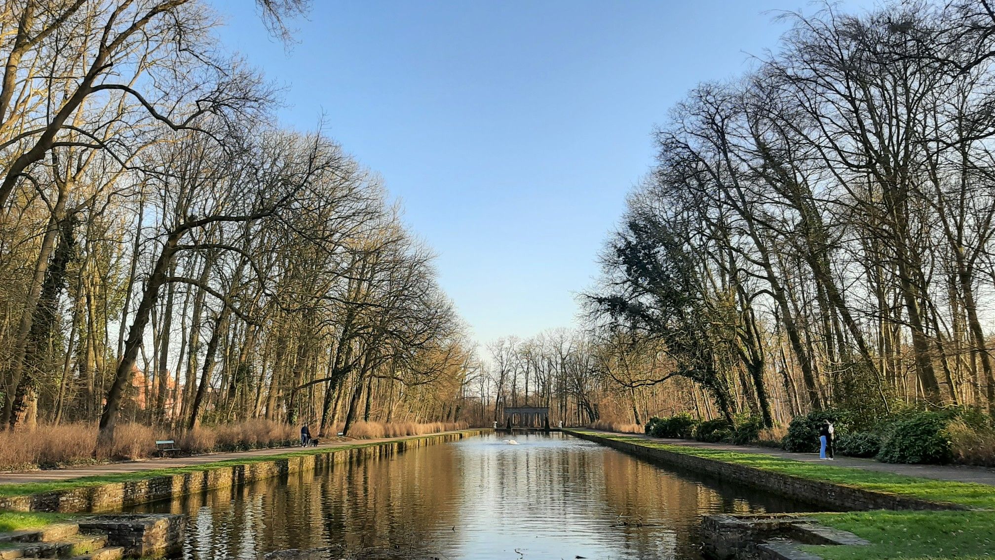 Spiegelvijver stadspark Aalst 1915 - 1916