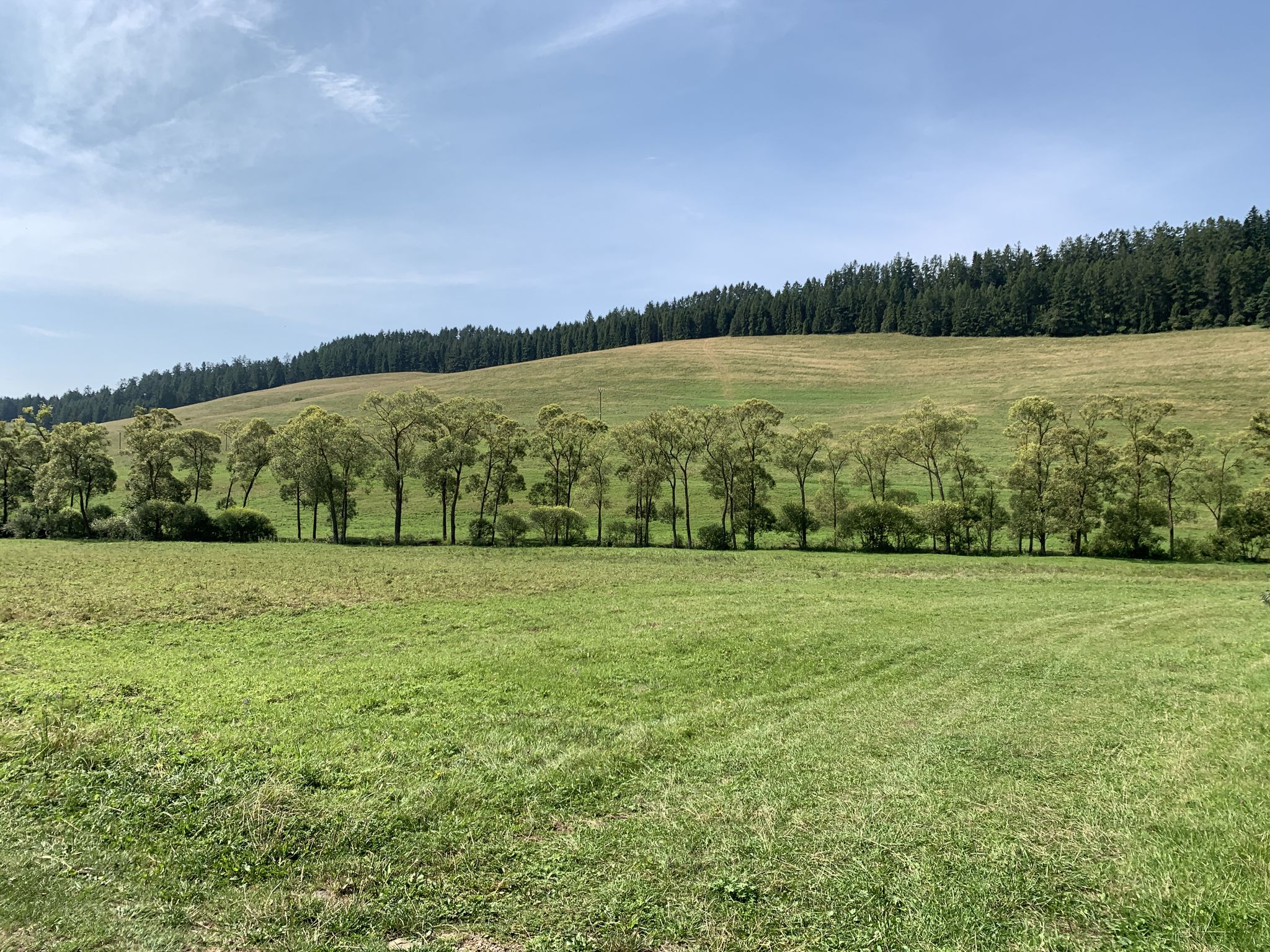 Hier stand das ehemalige Dorf Ruskinovce