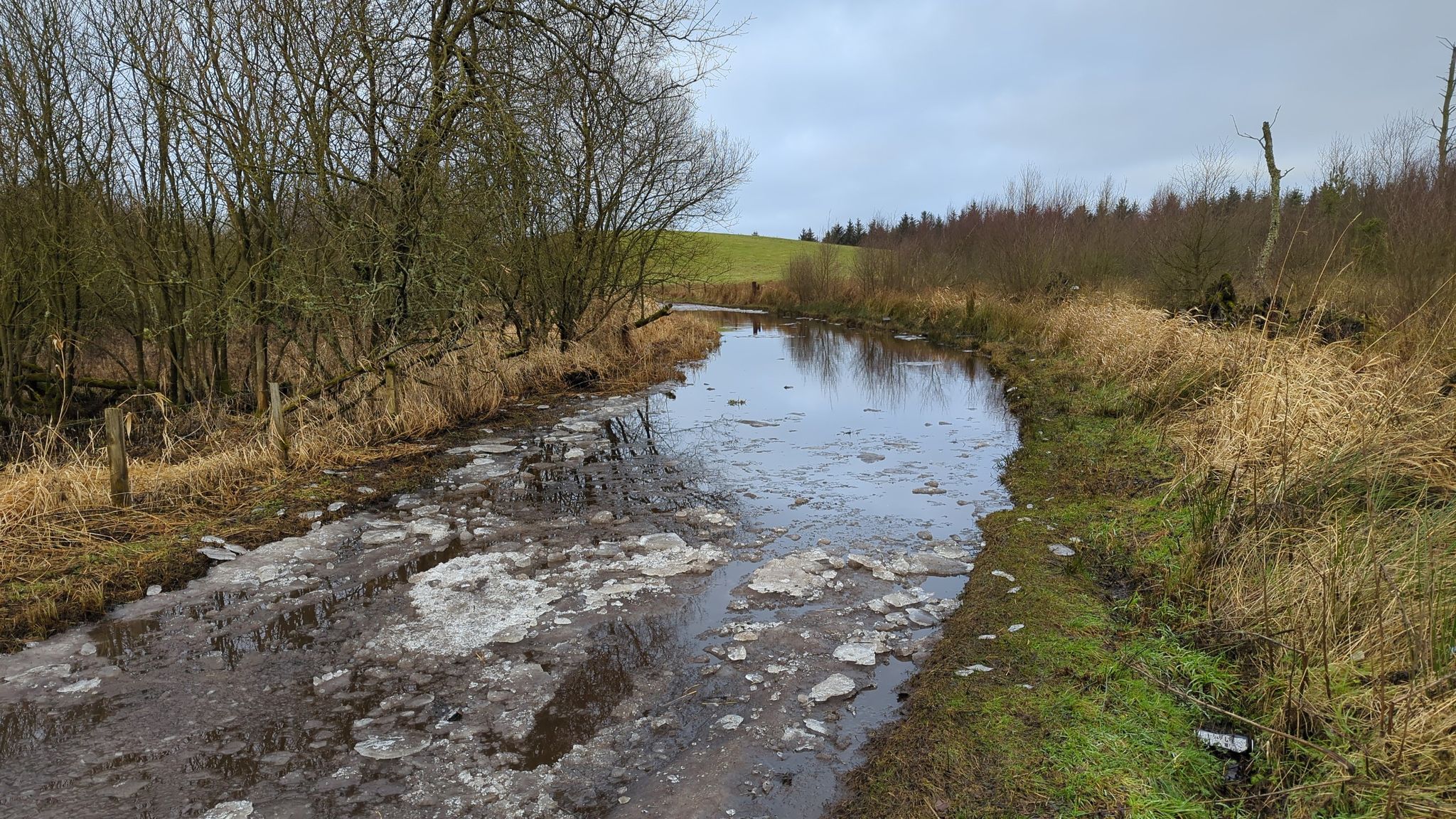 That's not a river, road a wee bit flooded