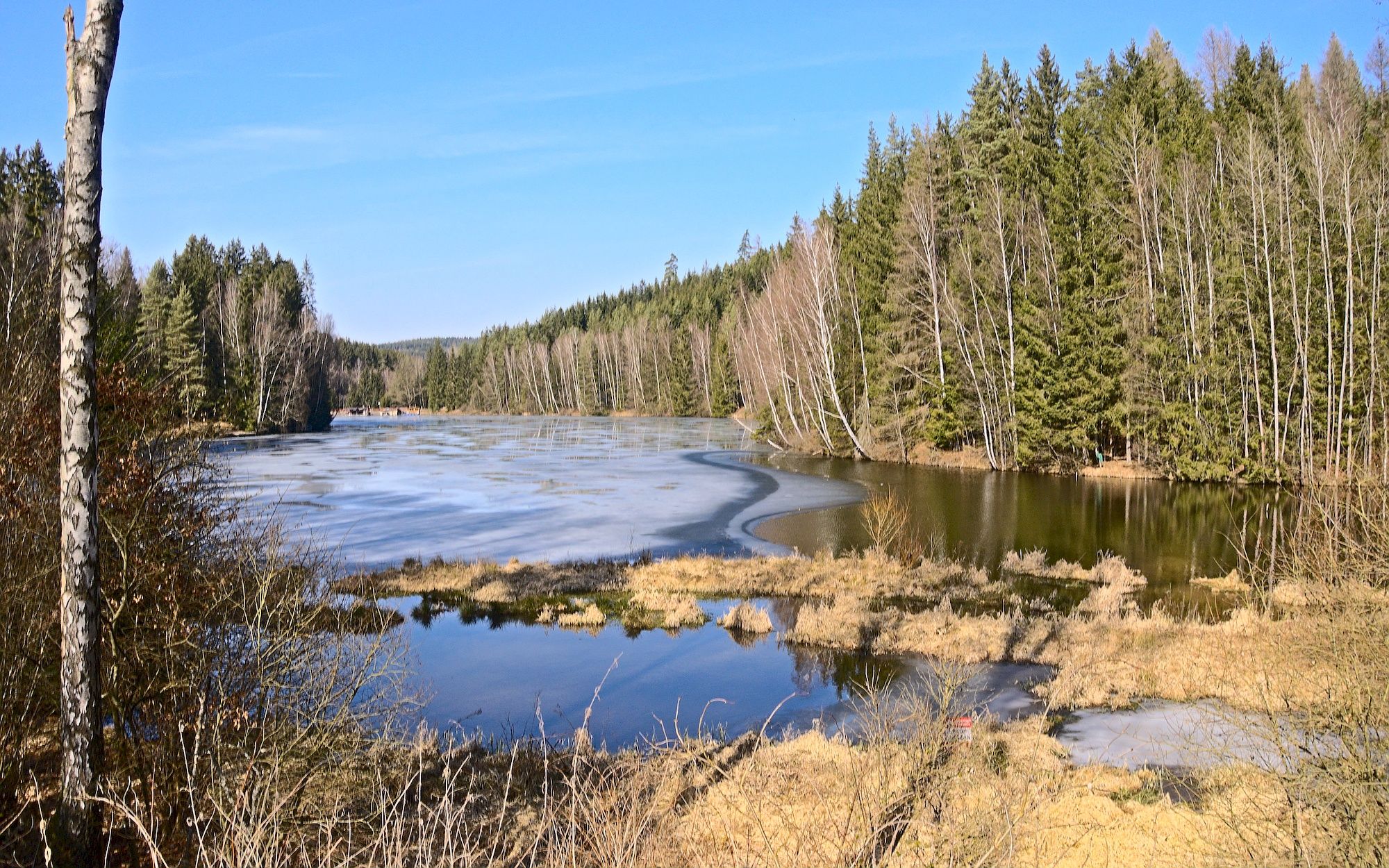 Blick auf den Stausee (Weiße Elster)