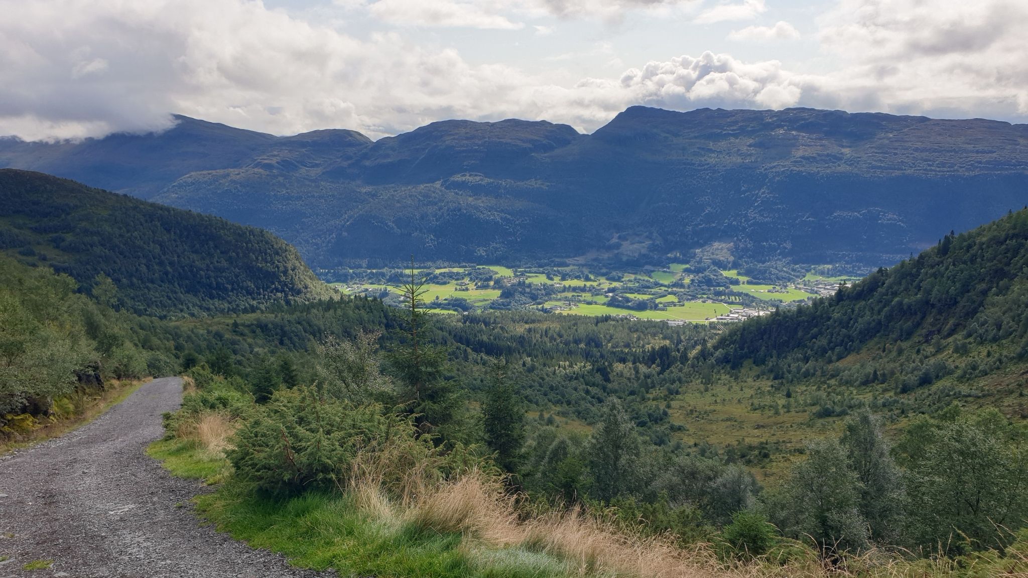 Toller Ausblick in den Fjord.