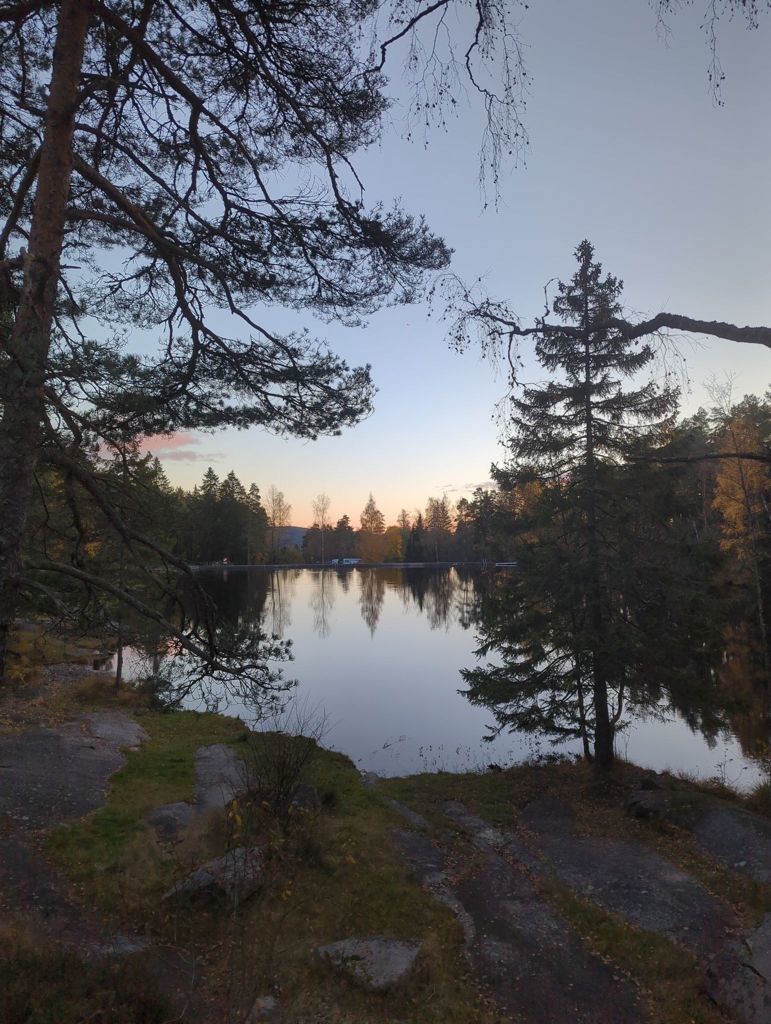 beautiful lake and sky