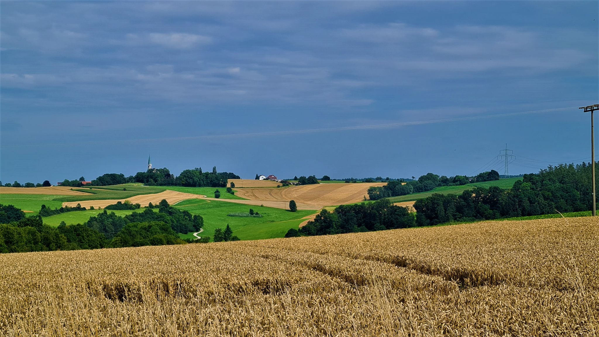 Blick nach Oberdingolfing