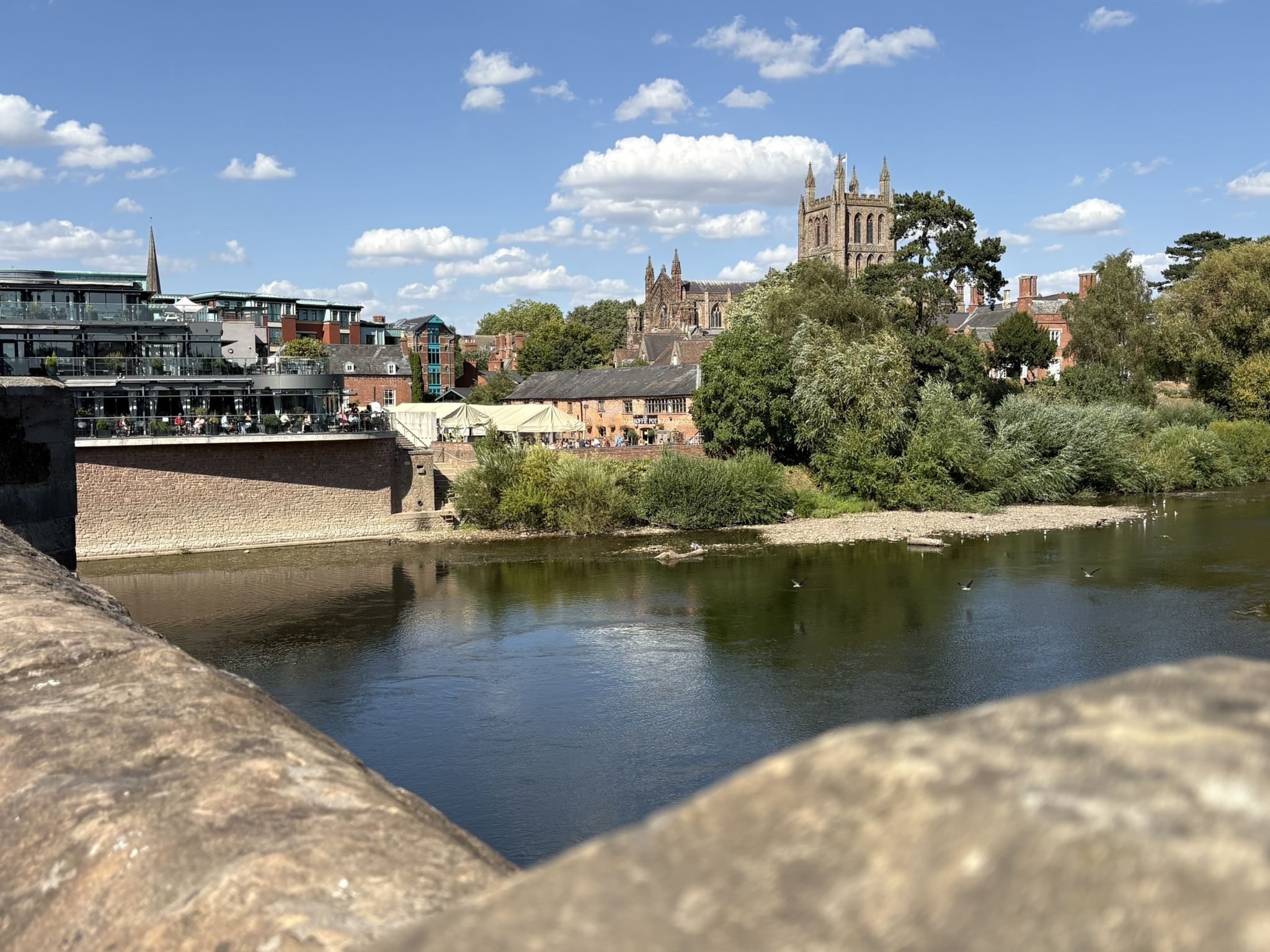 A very low river
