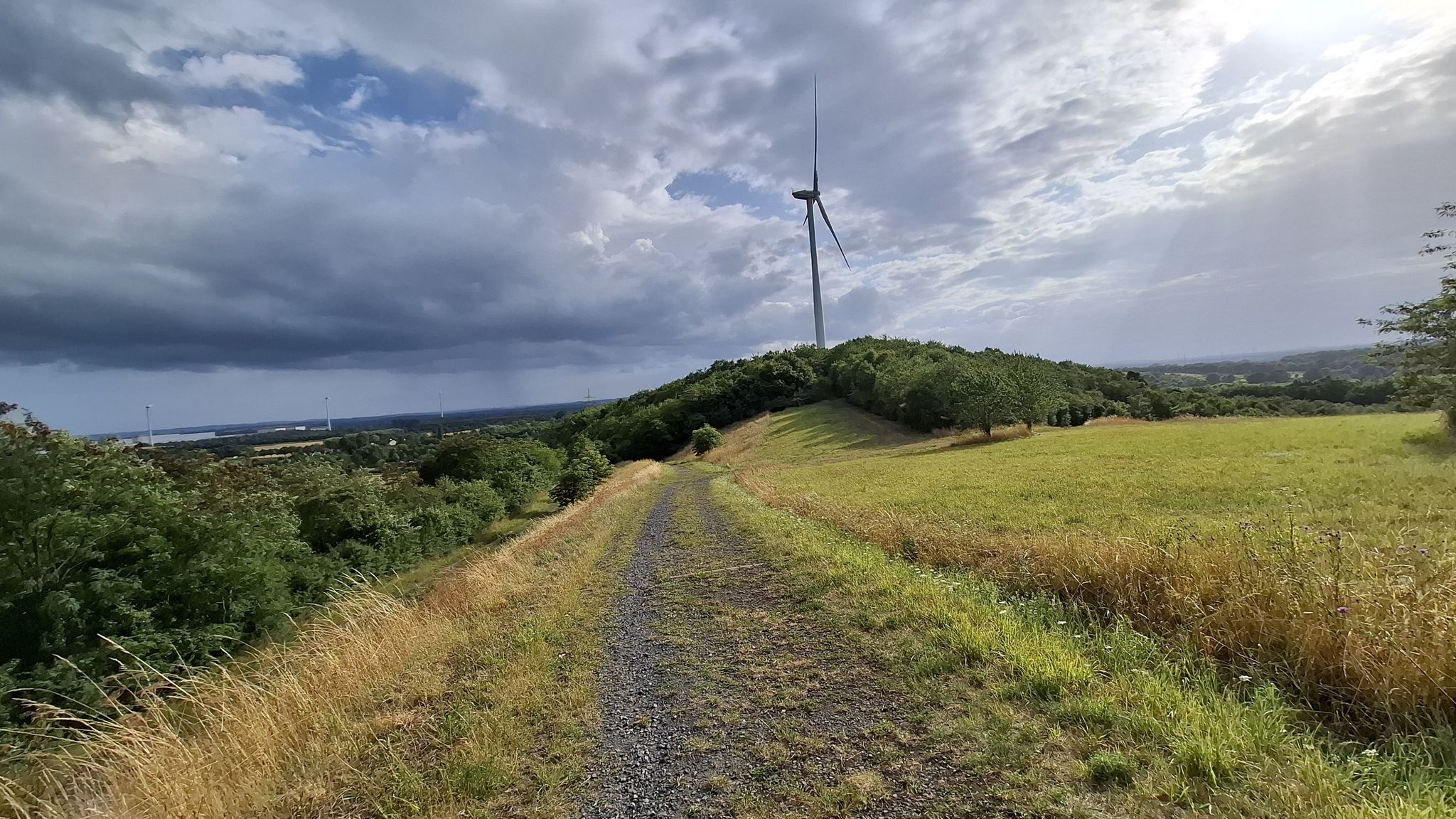 Blick zurück aufs Windrad