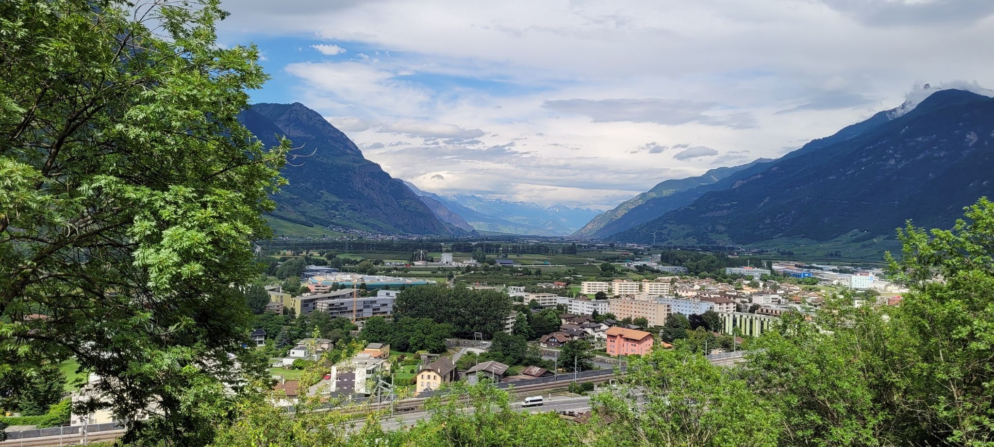 Vallée du Rhône vers nord-est