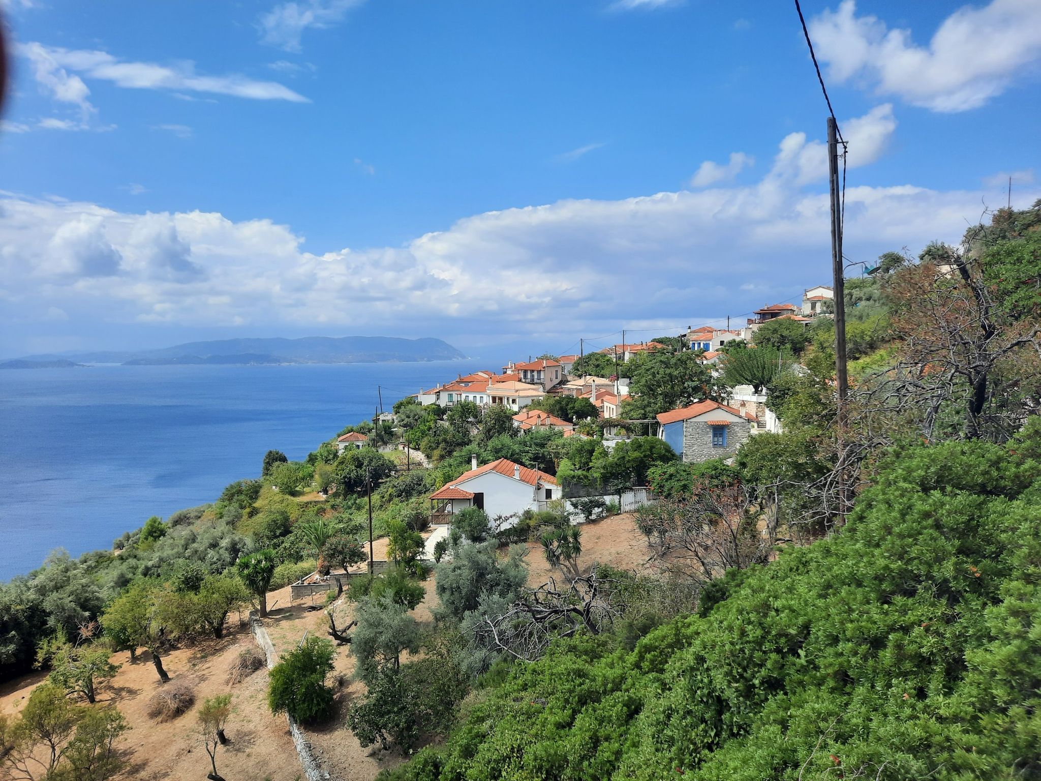 Blick auf Palio Klima und Skiathos
