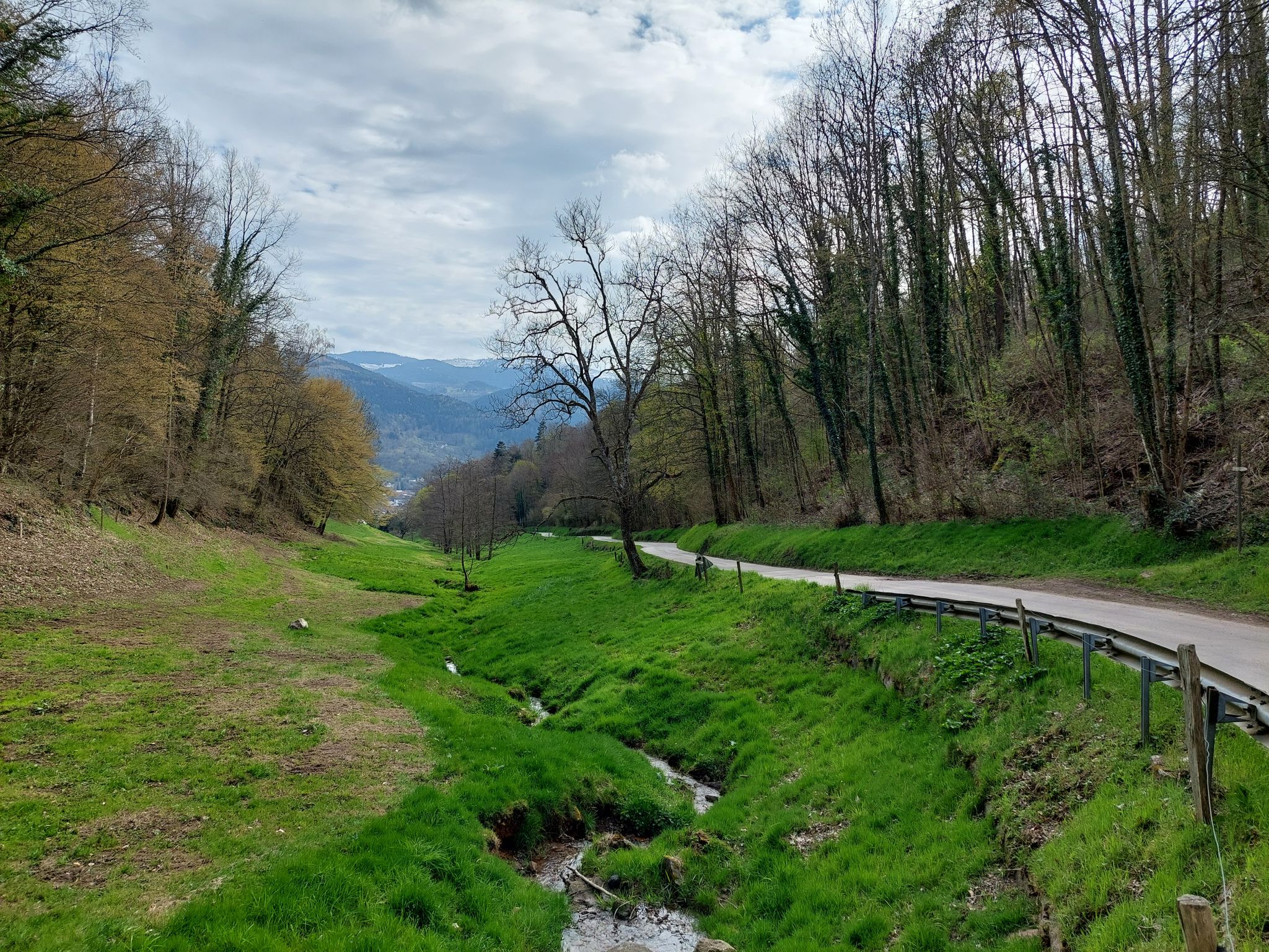 Auffahrt zum Col du Hohrodsberg über Haslach