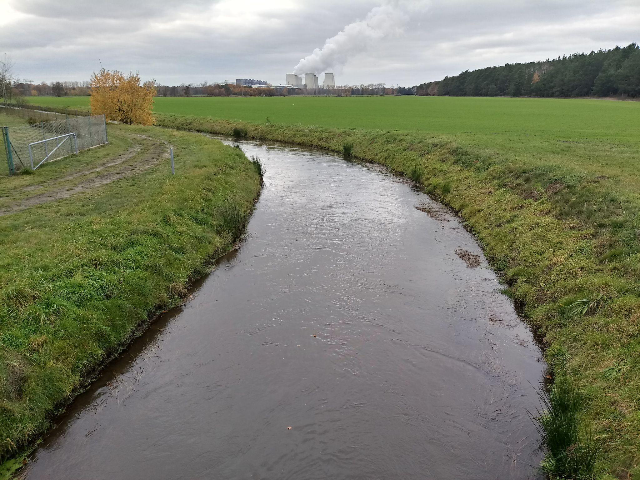 Tagebauabwasserkanal bei Radewiese