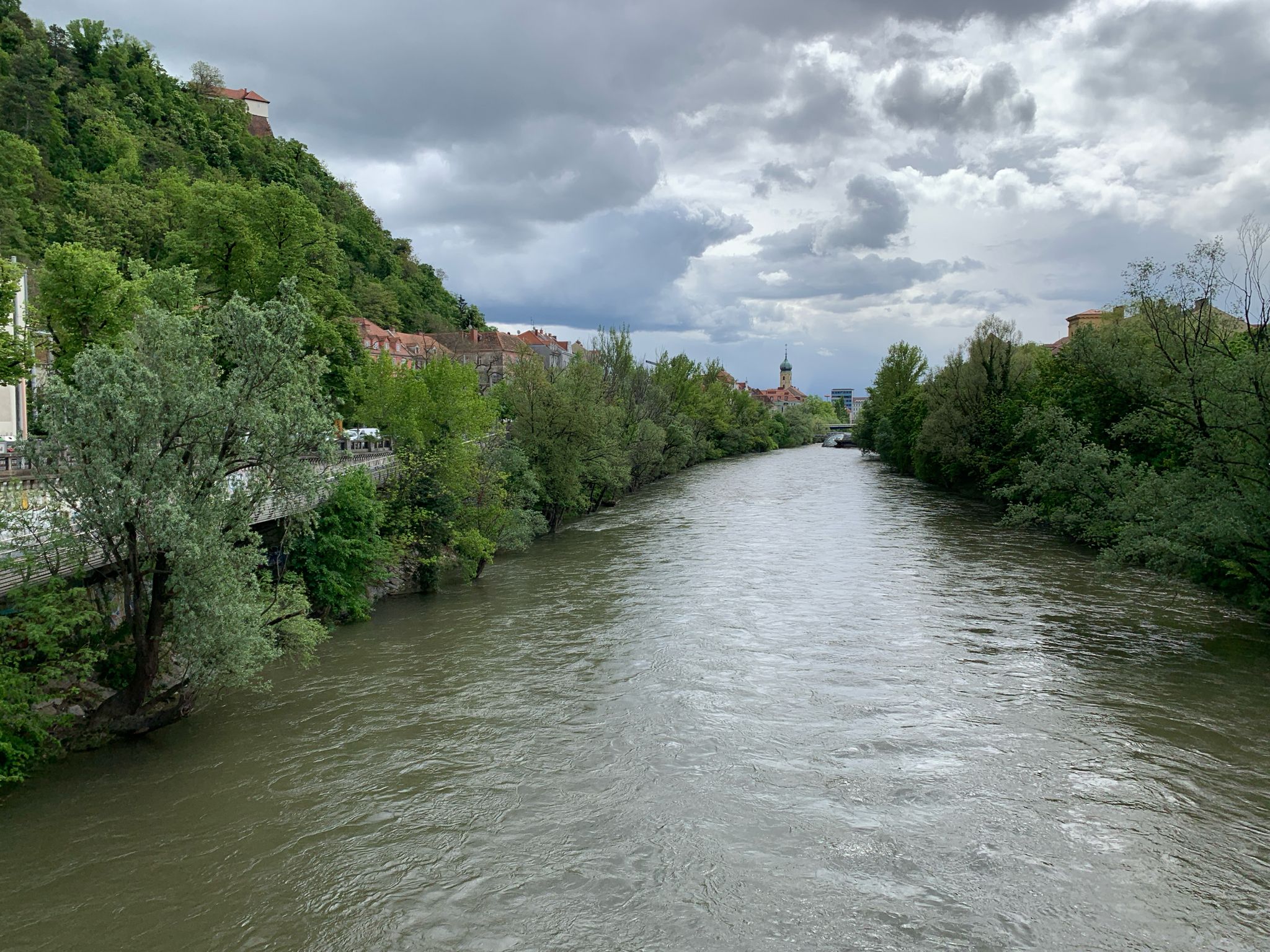 Blick von der Keplerbrücke nach Süden