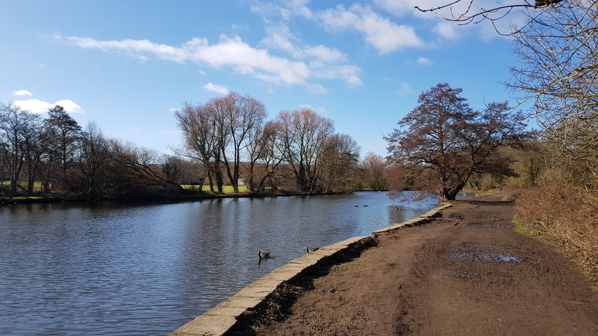 Path by Walton Dam