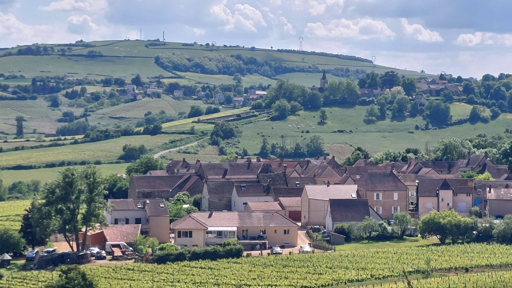Cercot, auf halber Höhe Moroges
