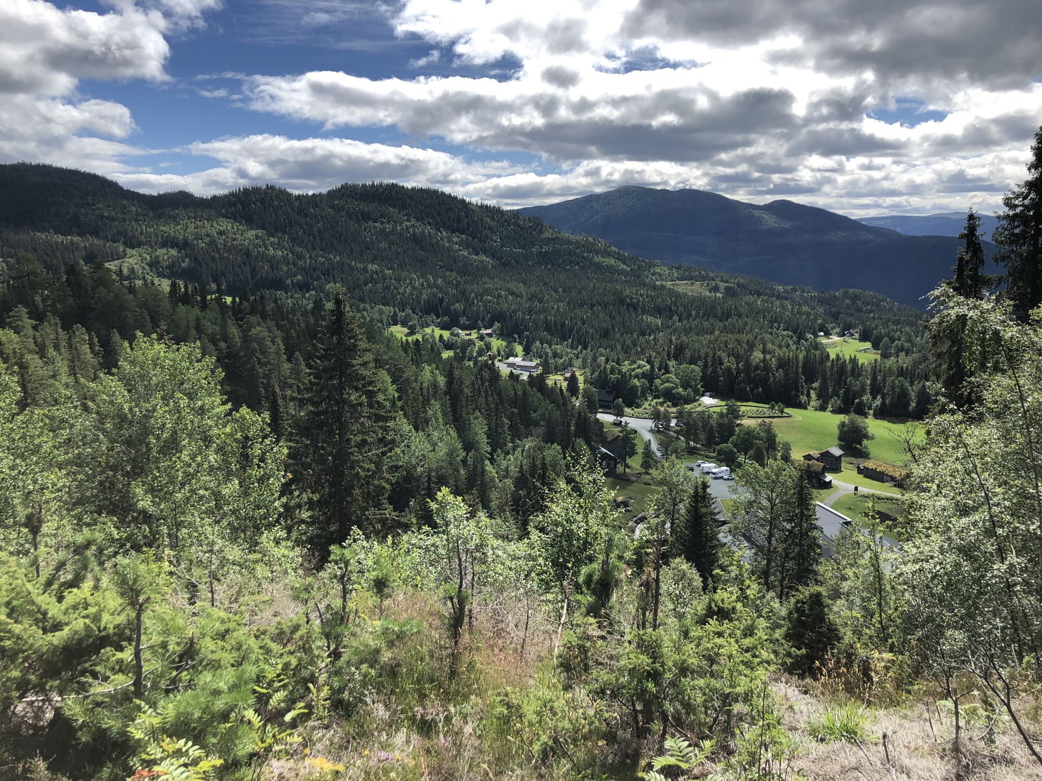 Aussicht über das Telemark Museum 