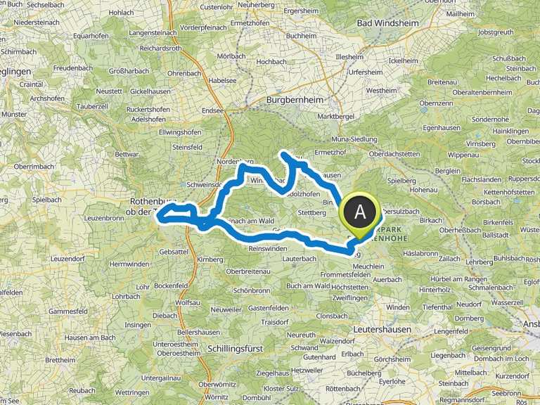 Die erste der 3 Altmühlquellen Hornauer Weiher Runde von Rothenburg ob der Tauber