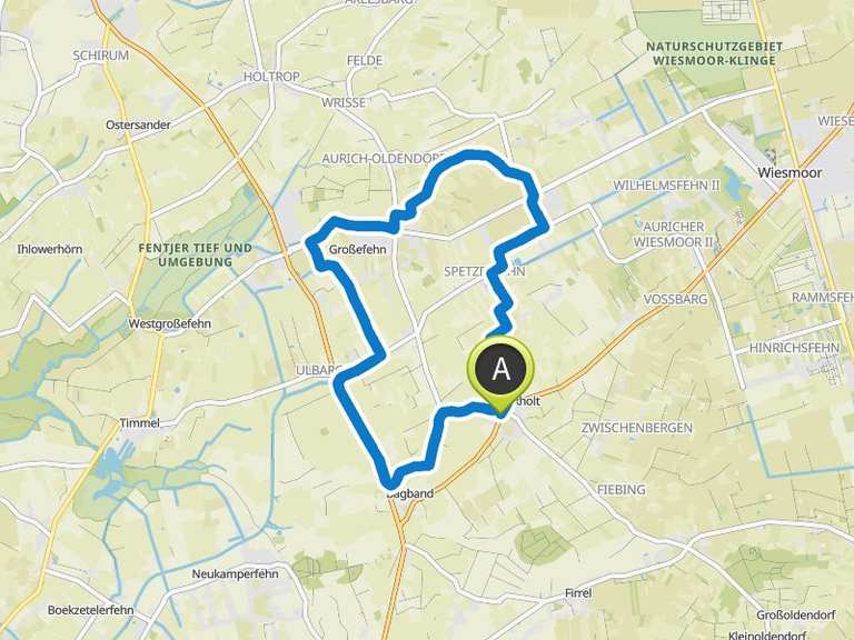 Mühle Ostgroßefehn – Cafe Alter Bahnhoff Strackholt Runde von