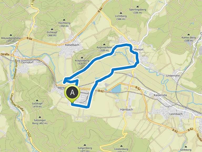 Mountainbike Strecke – Die wilde Werra Runde von Merkers | Fahrradtour