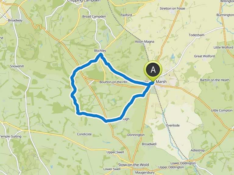 Batsford Arboretum MoretoninMarsh Loop from MoretoninMarsh hike