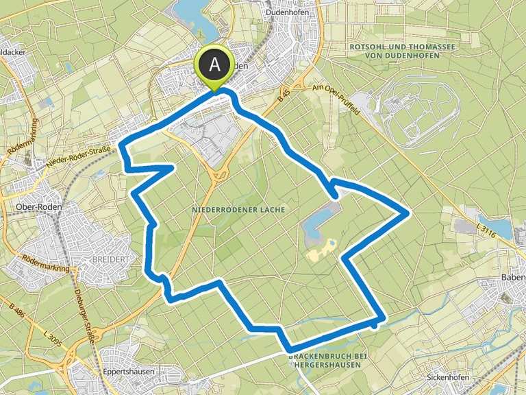 Rodgau Rundweg – Das Sandsteinwerk?? Runde von Nieder-Roden ...