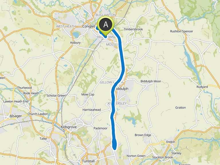 Amazing autumn colours Biddulph Valley Way Loop from Congleton bike