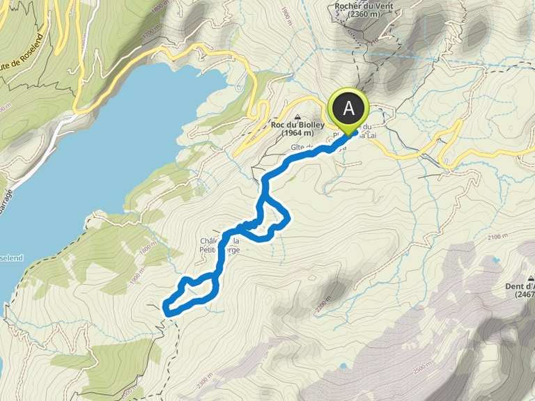 Refuge du Plan de la Lai Bagage de roselend. Circuit à partir de