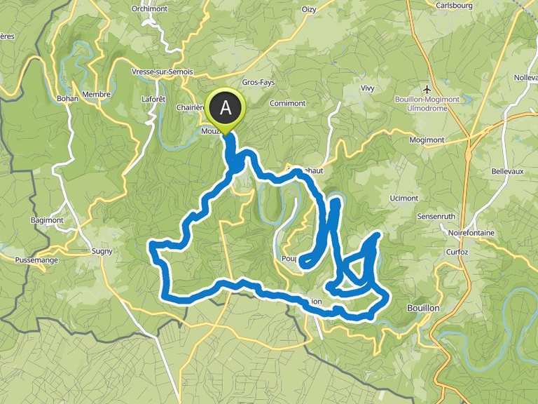 Aller bouillon au calme Rondje vanuit Poupehan mountainbikeroute Komoot
