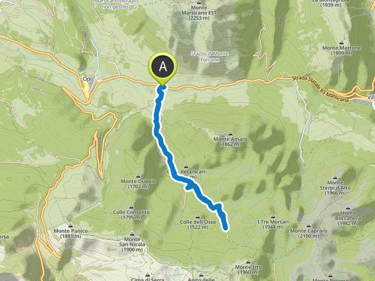 Val Fondillo Grotta delle Fate Itinerario ad anello da Villetta Barrea escursione komoot