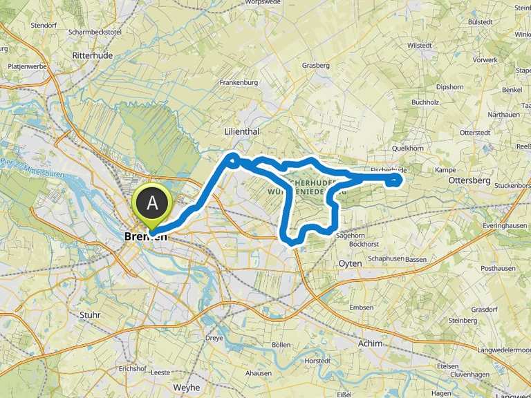 Fischerhude – Fischerhude Runde von Bremen-Oberneuland | Fahrradtour