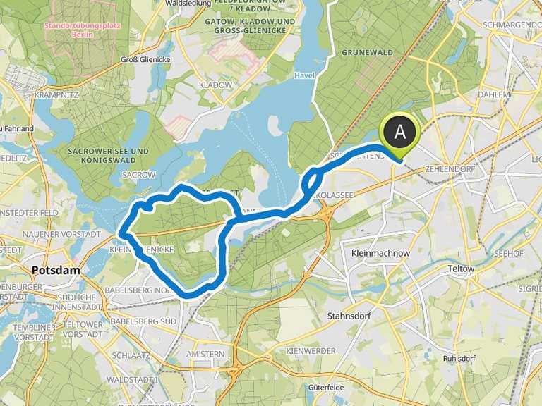 Glienicker Brücke – Wannsee Runde von Nikolassee | Fahrradtour | Komoot