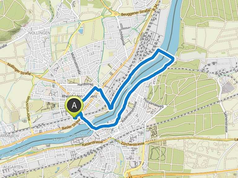 Altstadt Rheinfelden CH Alte Rheinbrücke Runde von Rheinfelden (Baden