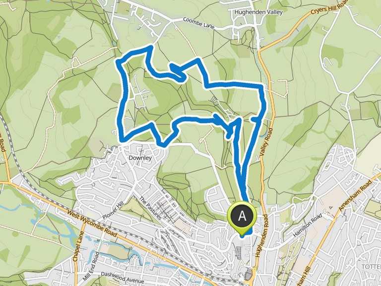 Hughenden Manor Dew Pond Loop from Hughenden Valley hike Komoot