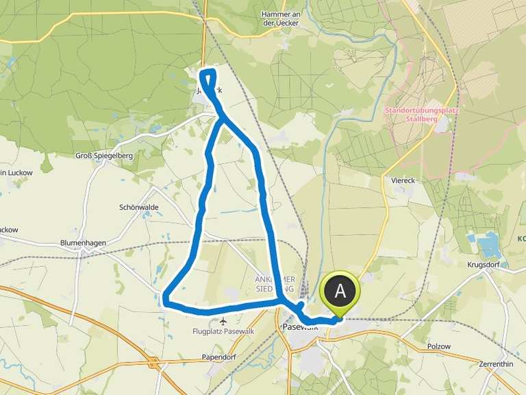 St Nikolai Kirche Pasewalk – Die Uecker Runde von Pasewalk Ost