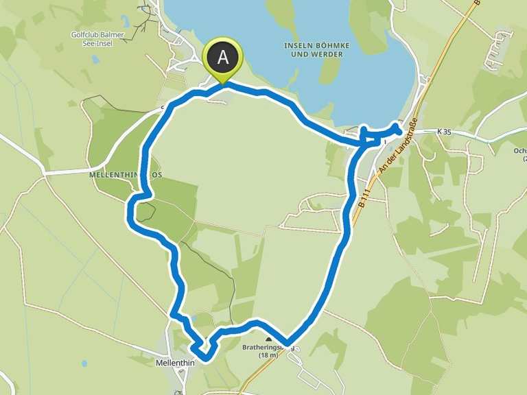 Wasserschloss Mellenthin – Schöner Rastplatz Runde von Benz | Wanderung