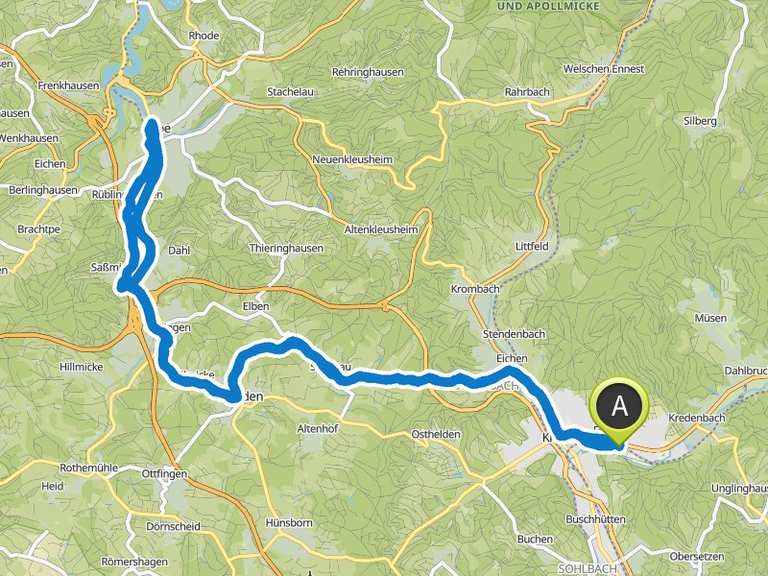 Bootshaus Biggesee – Blick auf die Bigge Runde von Ferndorf